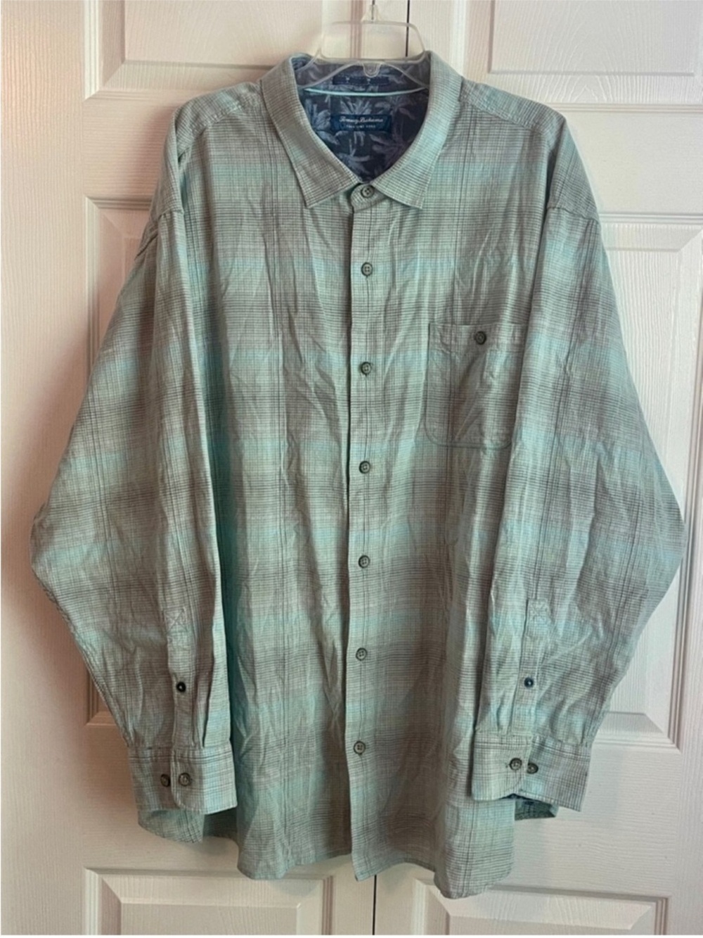 Tommy Bahama Men’s Coastline Cord Green Plaid L/S Button Up Shirt Size 3XLB NWT